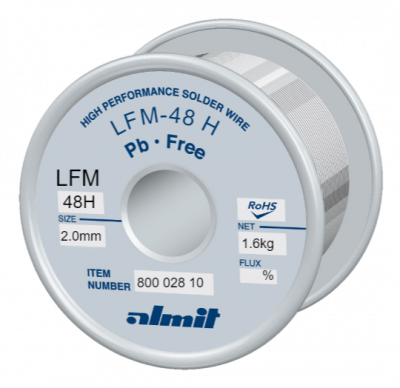 LFM-48 H  Massiv Draht/ Solid wire  2.0mm  1,6kg Spule/ Reel