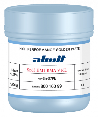 Sn63 HM1-RMA V14L  Flux 9,5%  Sn63Pb37 0,5kg Dose/ Jar