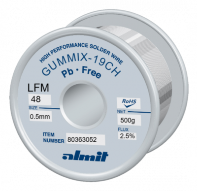GUMMIX-19CH LFM-48  Flux 2,5%  0,5mm  0,5kg Reel