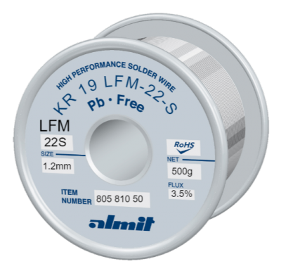 KR 19 LFM-22-S P3  Flux 3,5%  1,2mm  0,5kg Spule/ Reel