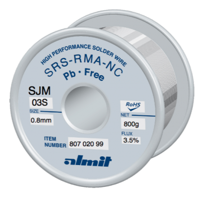 SRS-RMA-NC SJM-03-S 3,5%  0,8mm  0,8kg Spule/ Reel     