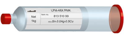 LFM-48X PMK  Flux 12%  (25-45µ)  1,0kg Kartusche/ Cartridge