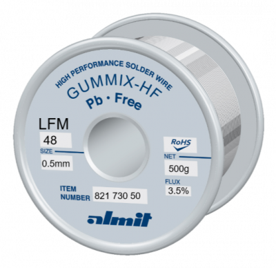 GUMMIX-HF LFM-48  Flux 3,5%  0,5mm  0,5kg Spule/ Reel