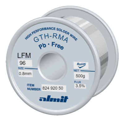 GTH-RMA LFM-96 3,5% Flux 3,5%  0,8mm 0,5kg Spule/ Reel