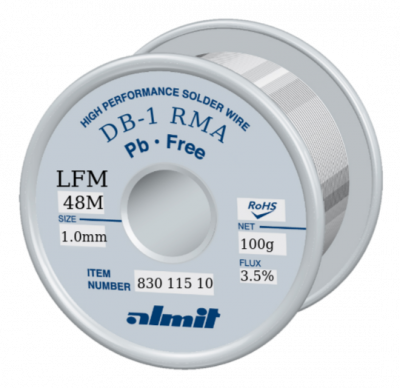DB-1 RMA LFM-48M 3,5% Flux 3,5% 1,0mm 0,1kg Spule/ Reel