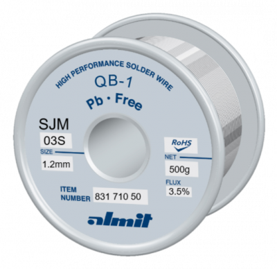 QB-1 SJM-03S 3,5%  Flux 3,5%  1,2mm  0,5kg Spule/ Reel